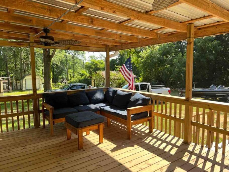 Fishermans Retreat With Patio At Lake Sam Rayburn Villa Brookeland Exterior photo